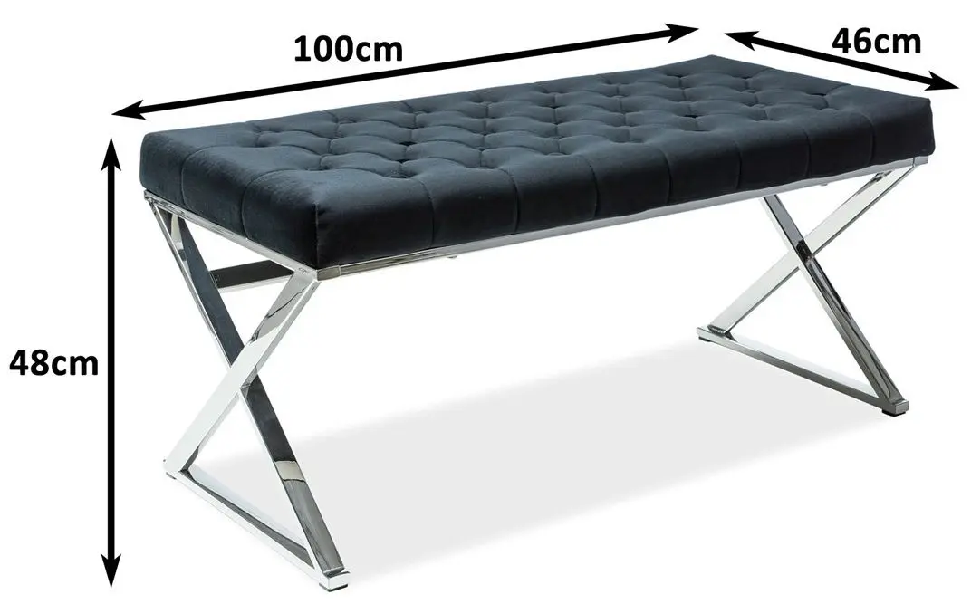 Bancheta Signal Onyx (Black/Chrome)