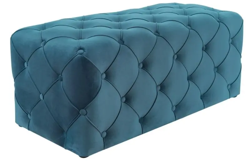 Puf Signal Aviva Velvet (Turquoise/Wenge)