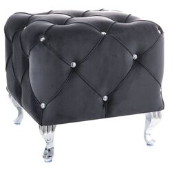 Puf Signal Hestia K Velvet (Black/Silver)