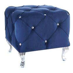 Пуф Signal Hestia K Velvet (Navy Blue/Silver) Thumb