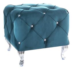 Puf Signal Hestia K Velvet (Turquoise/Silver)