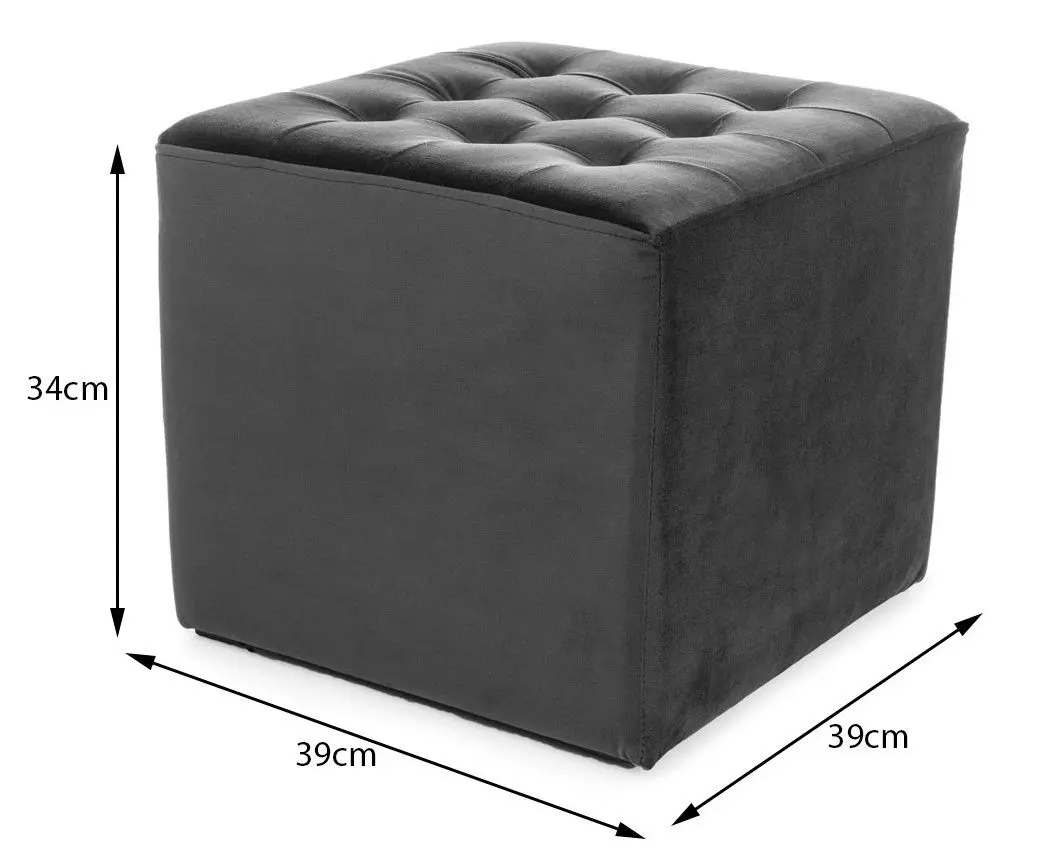 Puf Signal Lori Velvet (Gray)