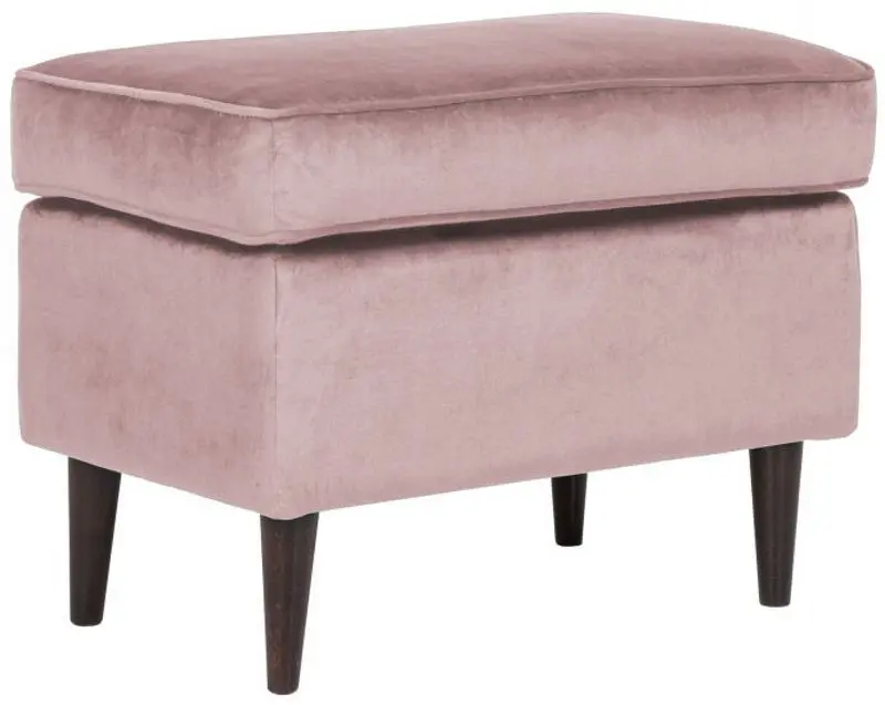 Puf Signal Ron Velvet (Antique Rose/Wenge)