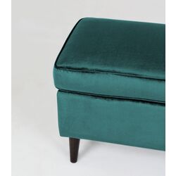 Puf Signal Ron Velvet (Turquoise/Wenge) Thumb