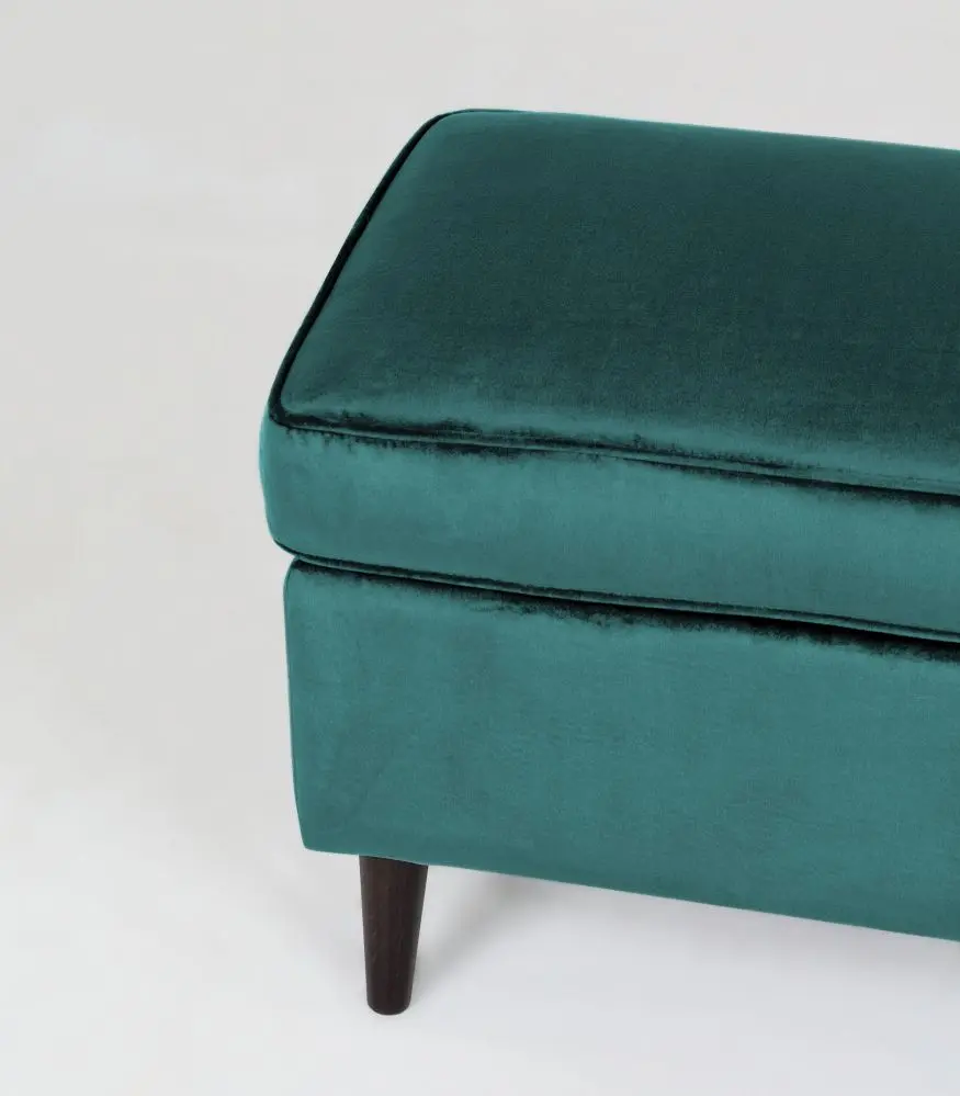 Puf Signal Ron Velvet (Turquoise/Wenge) - 4