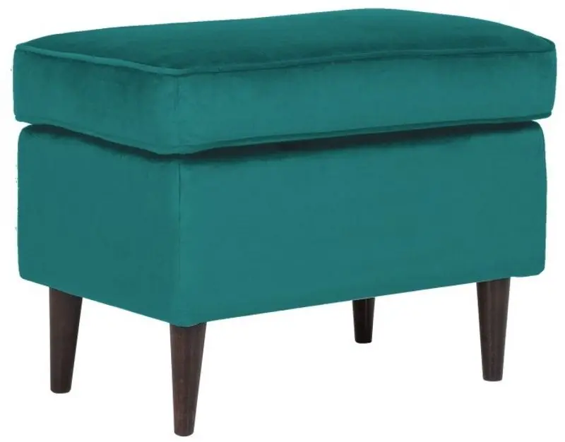 Puf Signal Ron Velvet (Turquoise/Wenge)