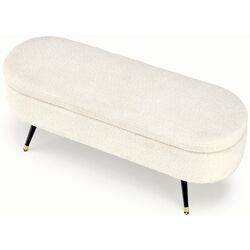 Bancheta Halmar Aveiro (Cream/Black) Thumb