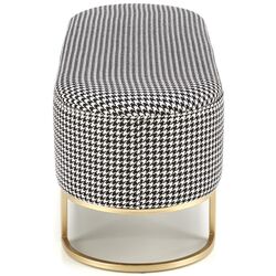 Bancheta Halmar Harmony (Black/White/Gold) Thumb