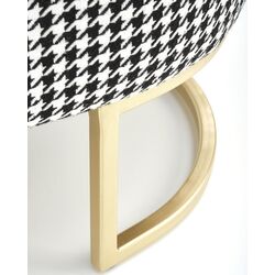 Bancheta Halmar Harmony (Black/White/Gold) Thumb