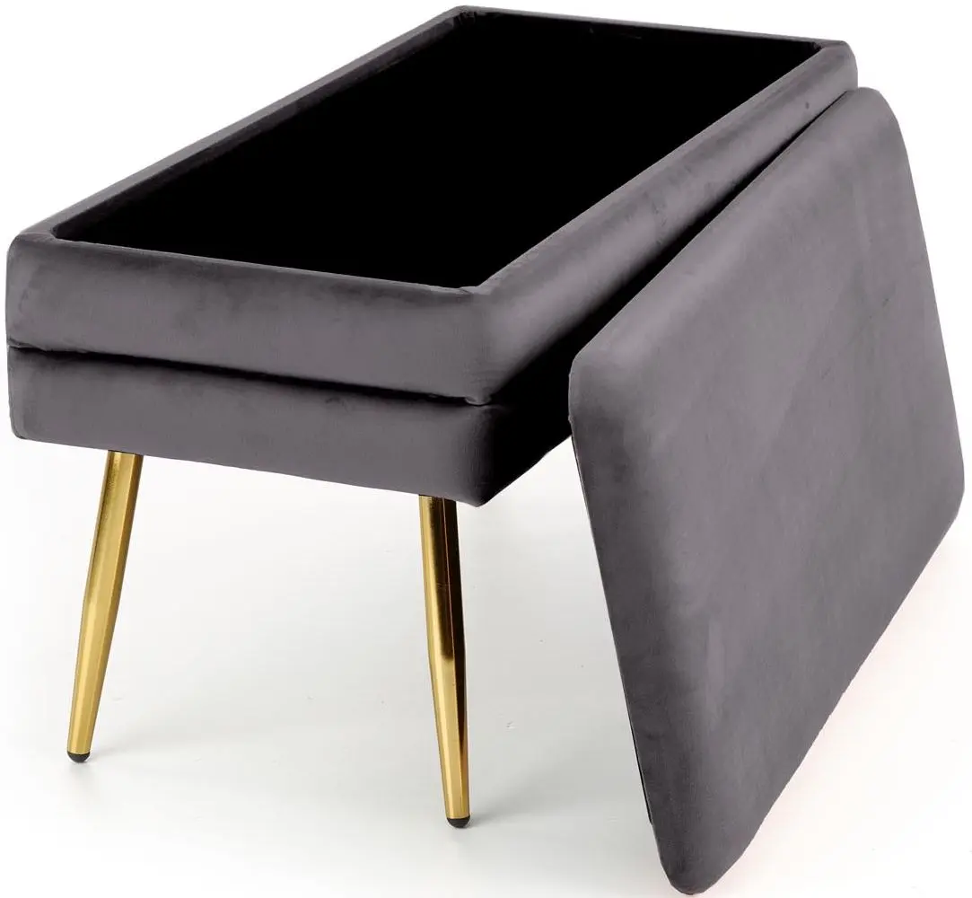 Bancheta Halmar Velva (Gray/Gold)