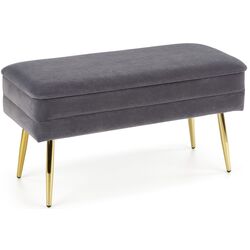 Bancheta Halmar Velva (Gray/Gold)