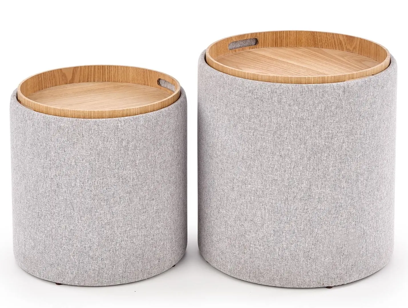 Set de pufuri Halmar Aviko (Light Gray)