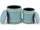 Set pufuri Halmar Grado (Light Blue)