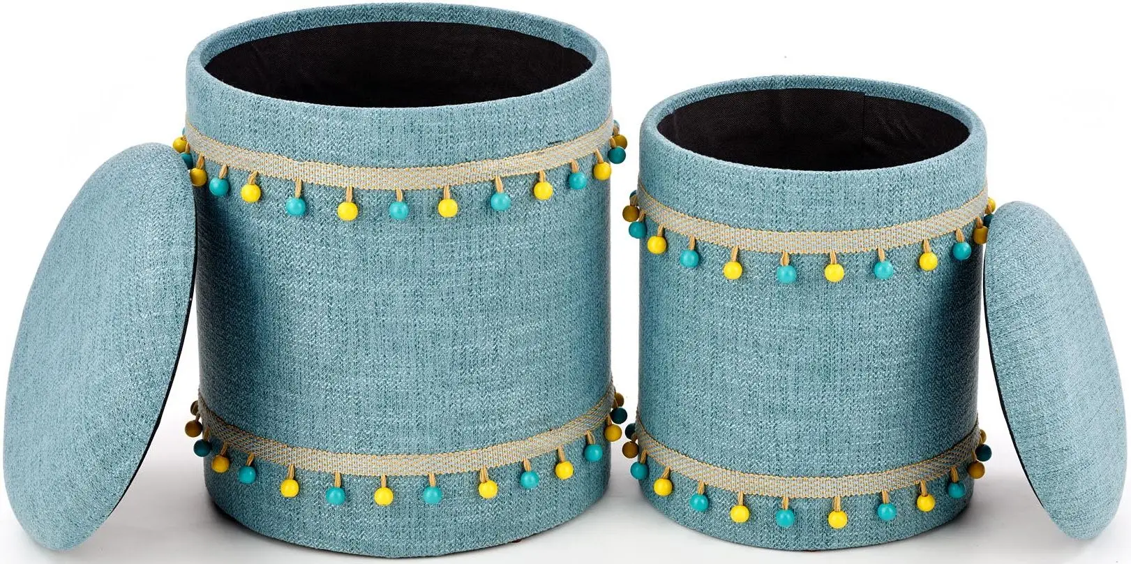 Set pufuri Halmar Grado (Light Blue)