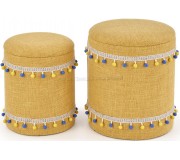 Set pufuri Halmar Grado (Yellow)