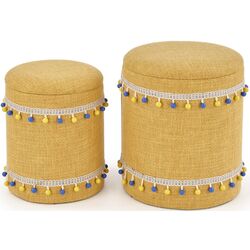 Set pufuri Halmar Grado (Yellow)