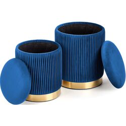 Set de pufuri Halmar Monty (Dark Blue) Thumb