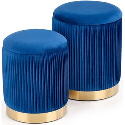 Set de pufuri Halmar Monty (Dark Blue)