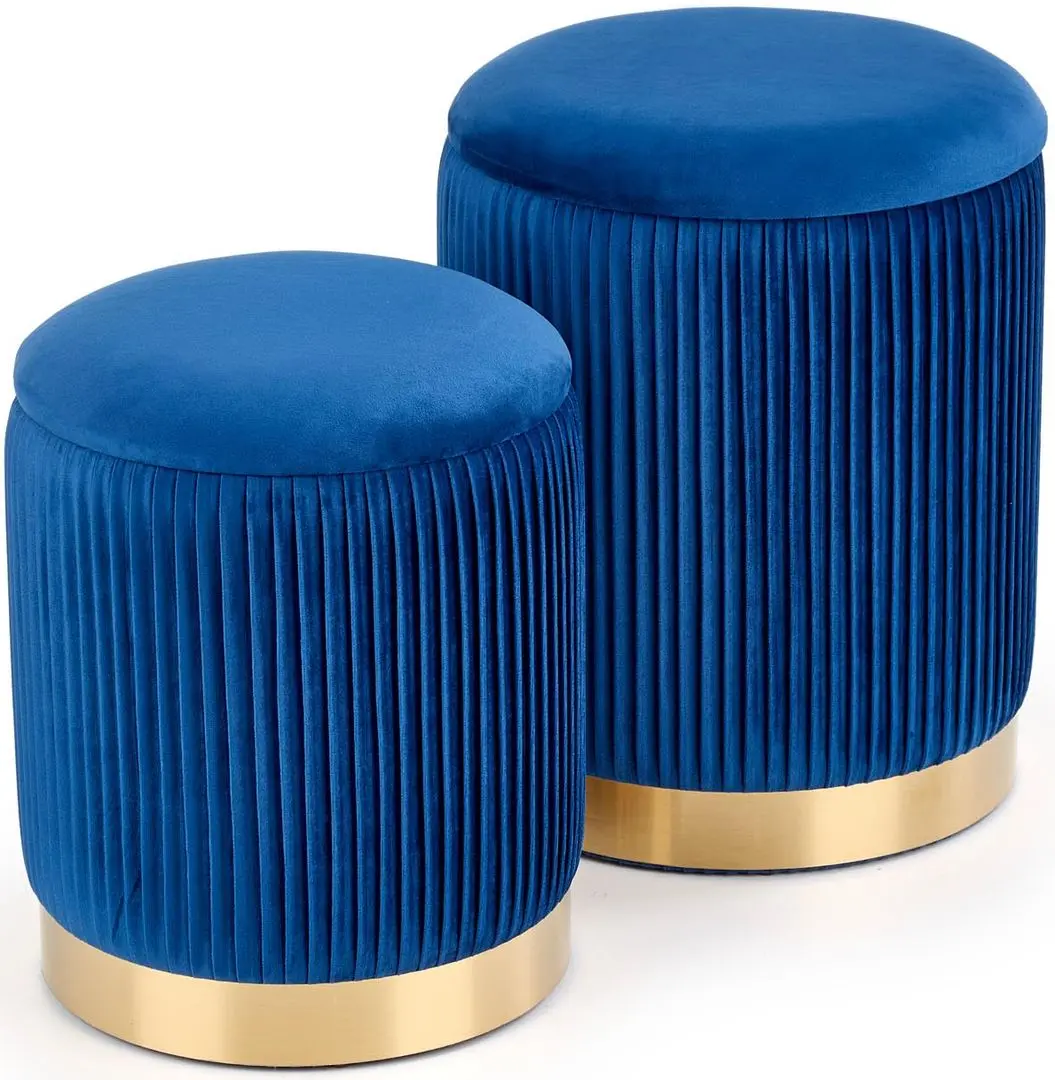 Set de pufuri Halmar Monty (Dark Blue)