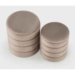 Set pufuri Halmar Pacho 2pcs (Beige) Thumb