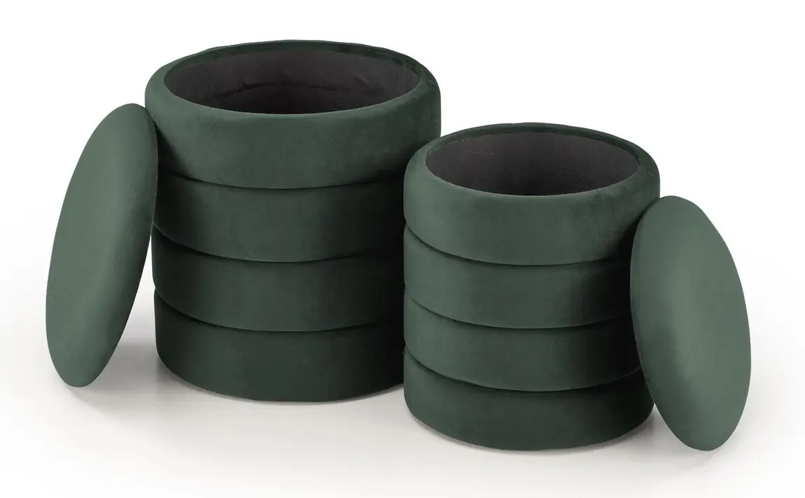 Set pufuri Halmar Pacho 2pcs (Dark Green)