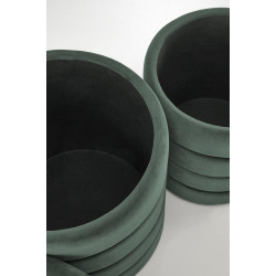 Set pufuri Halmar Pacho 2pcs (Dark Green) Thumb