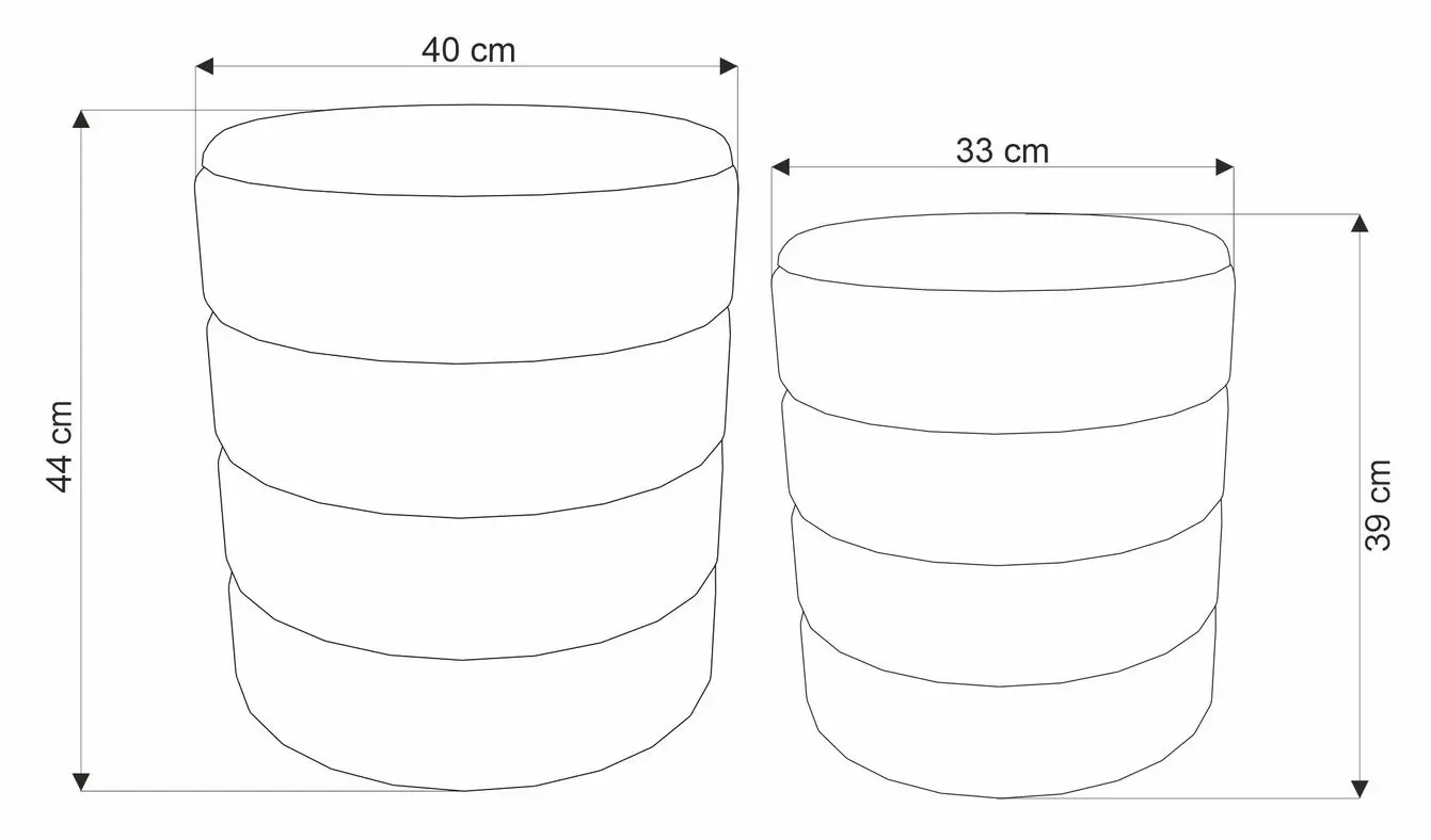 Set pufuri Halmar Pacho 2pcs (Dark Green)