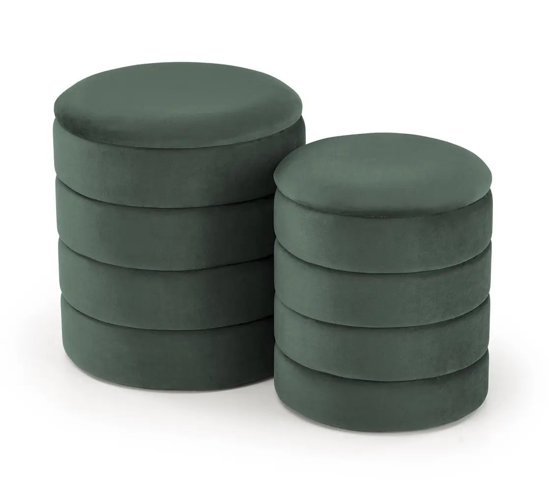 Set pufuri Halmar Pacho 2pcs (Dark Green)