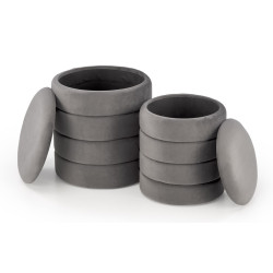 Набор пуфов Halmar Pacho 2pcs (Grey) Thumb