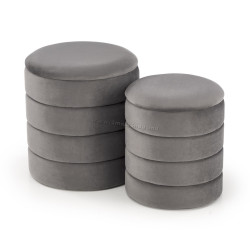 Set pufuri Halmar Pacho 2pcs (Grey)