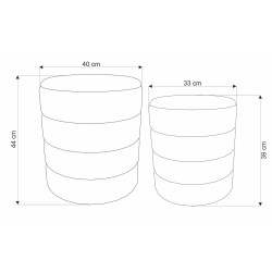 Набор пуфов Halmar Pacho 2pcs (Grey) Thumb