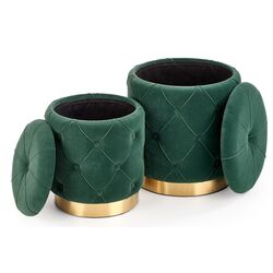 Set de pufuri Halmar Polly (Dark Green) Thumb