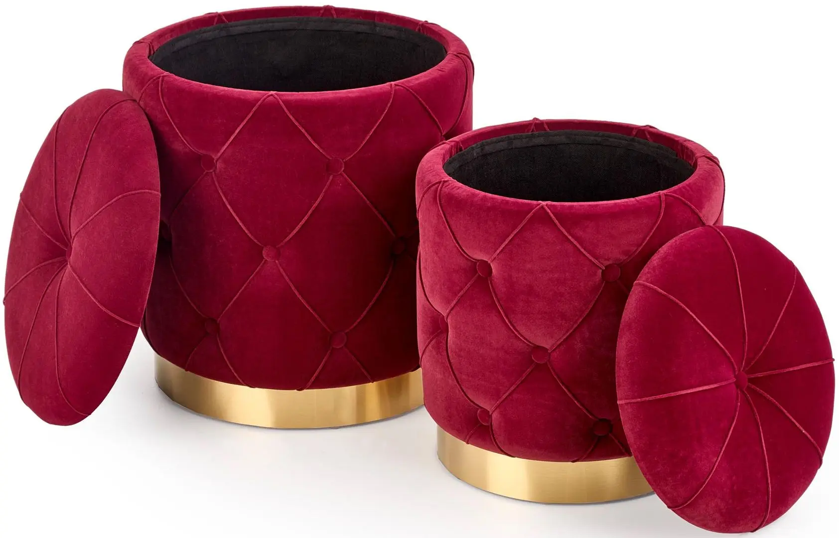 Set de pufuri Halmar Polly (Dark Red)