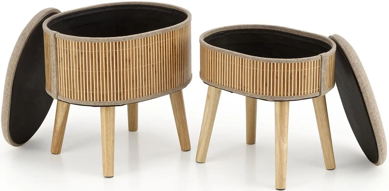 Set pufuri Halmar Tico (Beige)