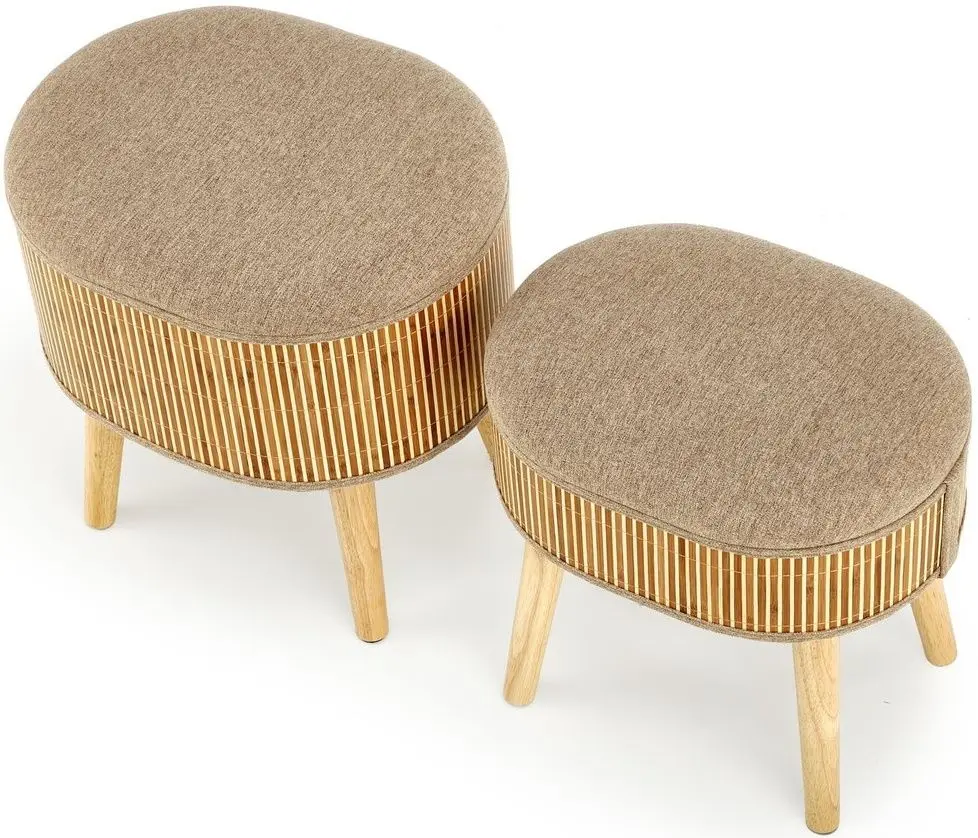 Set pufuri Halmar Tico (Beige)