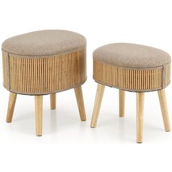 Set pufuri Halmar Tico (Beige) Thumb