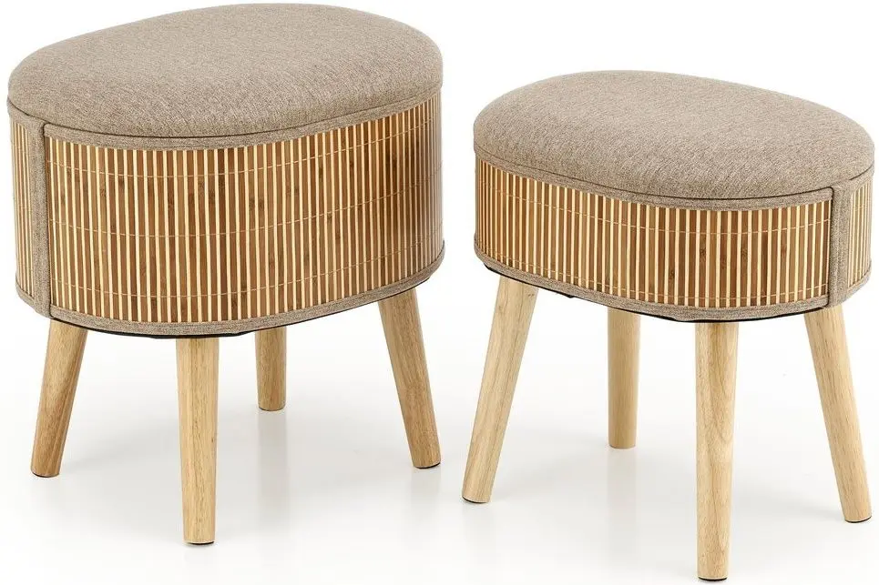 Set pufuri Halmar Tico (Beige)