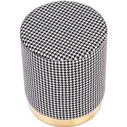 Пуф Halmar Aruna (Black/White/Gold) Thumb