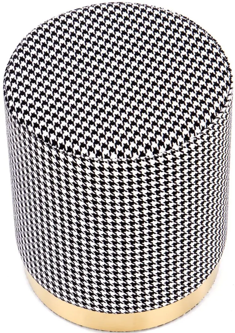 Пуф Halmar Aruna (Black/White/Gold) - 4