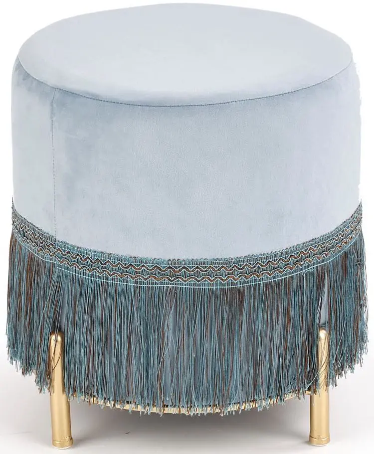 Puf Halmar Cosby (Light Blue/Gold)