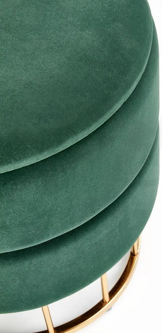 Puf Halmar Minty (Dark Green/Gold)