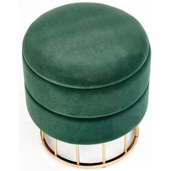 Puf Halmar Minty (Dark Green/Gold) Thumb