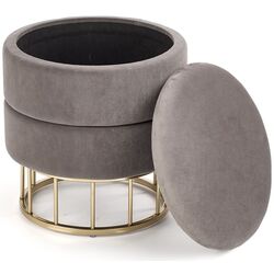 Пуф Halmar Minty (Gray/Gold) Thumb