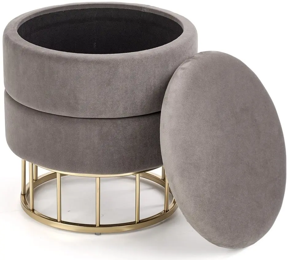 Пуф Halmar Minty (Gray/Gold) - 2