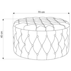Puf Halmar Nunez (Beige) Thumb