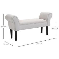 Bancheta Homcom 831-135GY (Grey) Thumb