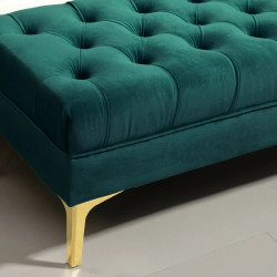 Bancheta Homcom 831-163V01DG (Dark Green/Gold) Thumb