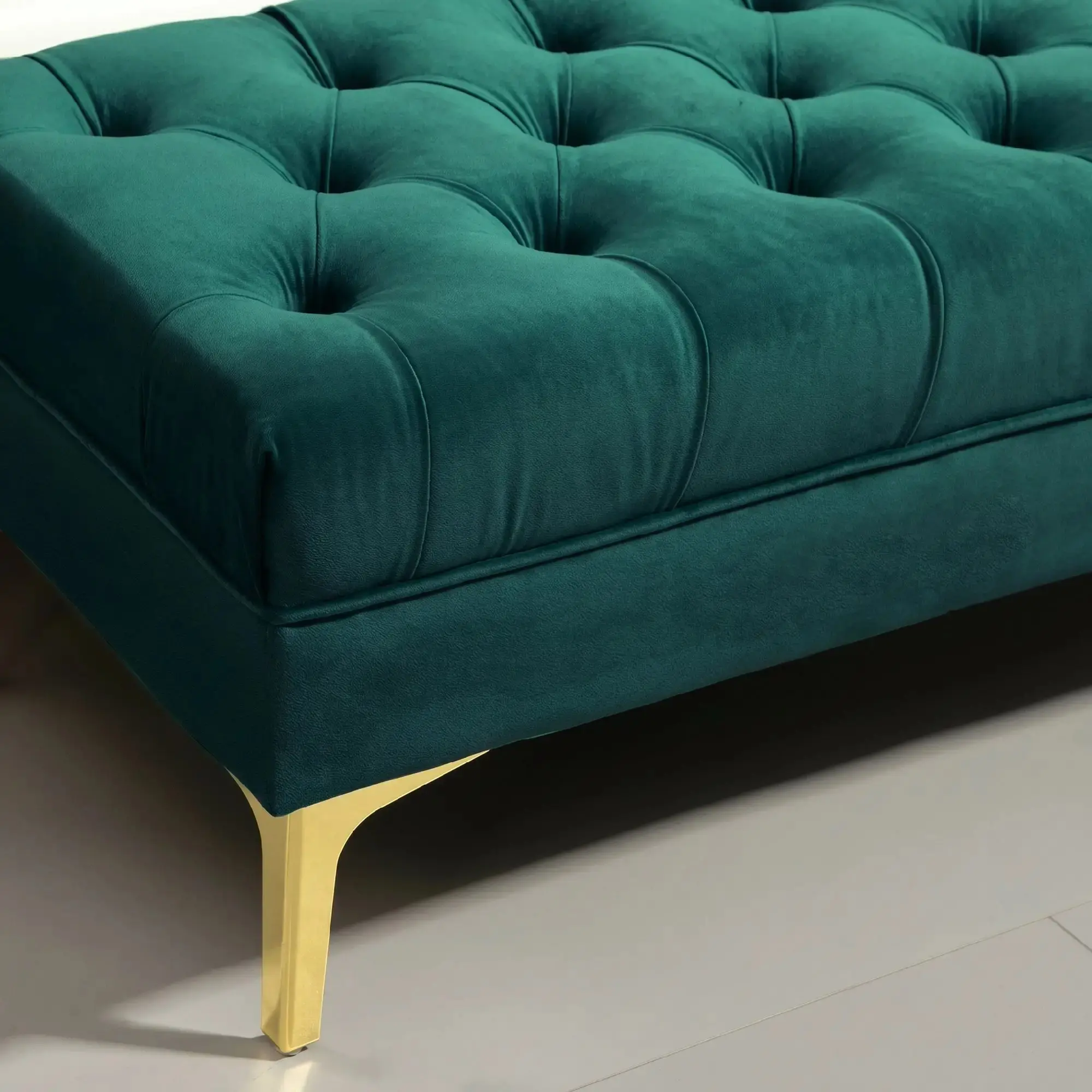 Bancheta Homcom 831-163V01DG (Dark Green/Gold) - 4