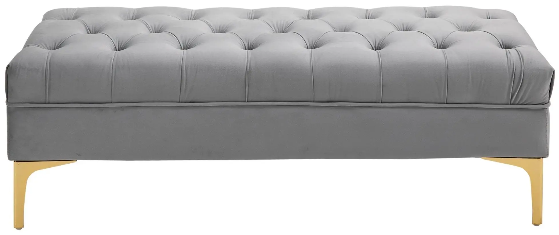 Bancheta Homcom 831-163V01GY 118x45x42 cm (Grey/Gold)