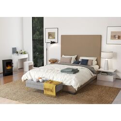 Bancheta Homcom 831-163V01GY 118x45x42 cm (Grey/Gold) Thumb